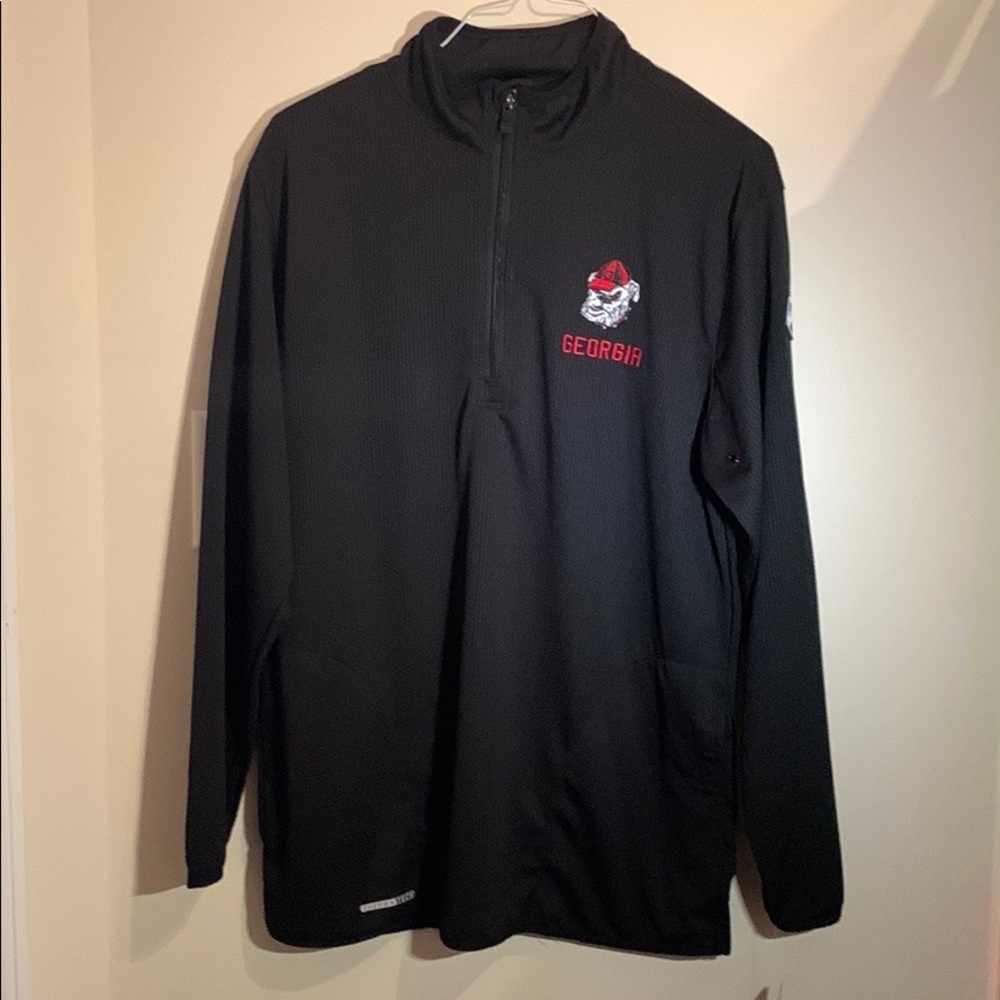 UGA mens 1/4 zip jacket NWT